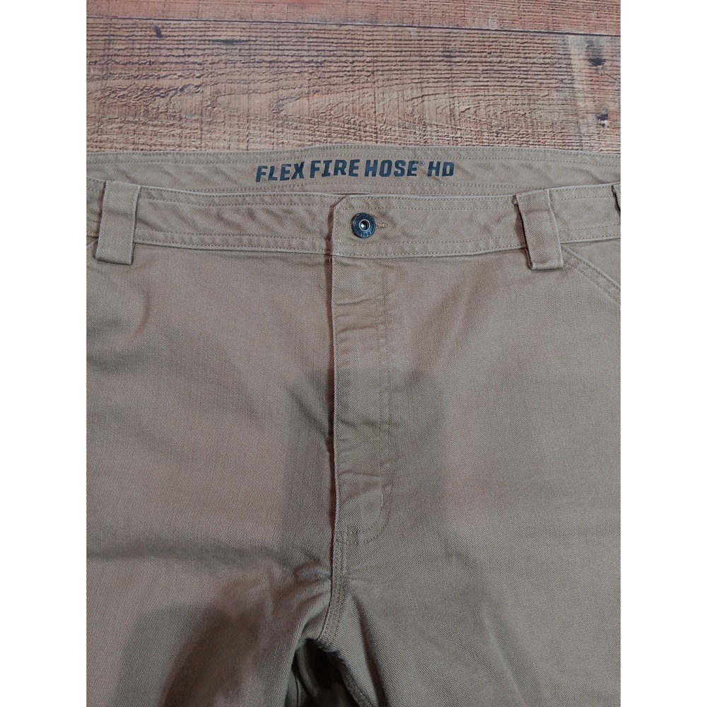 Duluth Trading Flex Firehose Hd Men's Carpenter Pants Relaxed Fit 40x32 Tan 2327